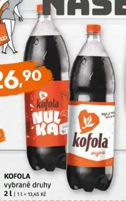 Trefa Kofola vybrané druhy nabídka