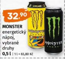 Trefa Monster energetický nápoj nabídka