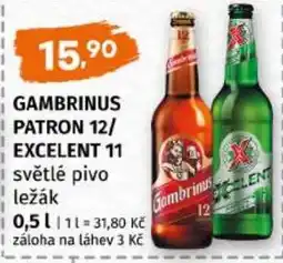 Trefa Gambrinus patron 12/ excelent 11 nabídka