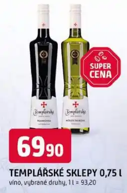 Trefa Templářské sklepy nabídka