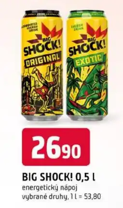 Trefa Big Shock! energetický nápoj nabídka