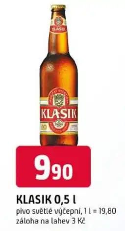 Trefa Klasik pivo světlé výčepní nabídka