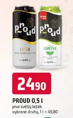 Trefa Proud pivo světlý ležák nabídka