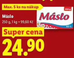 Lidl Máslo nabídka