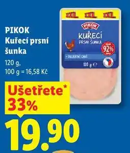Lidl PIKOK Kuřecí prsní šunka nabídka