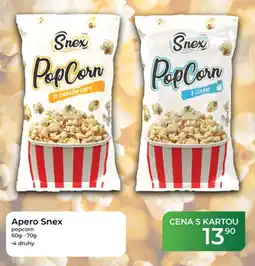 Tamda Foods Snex popcorn nabídka