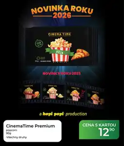 Tamda Foods CinemaTime Premium popcorn nabídka