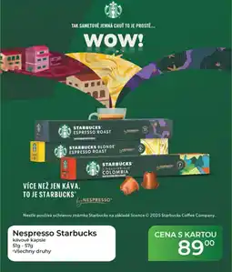 Tamda Foods Nespresso Starbucks nabídka