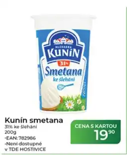 Tamda Foods Kunín smetana nabídka