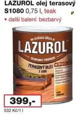 Barevný ráj Lazurol terasový olej nabídka