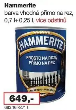 Barevný ráj Hammerite barva vhodná přímo na rez nabídka