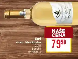 Billa Egri vina z Madarska nabídka