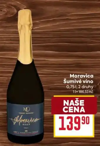 Billa Moravica šumivé víno nabídka