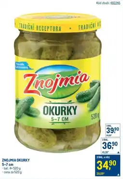 Makro Znojmia okurky nabídka