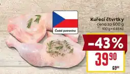 Billa Česká potravina kuřecí čtvrtky nabídka