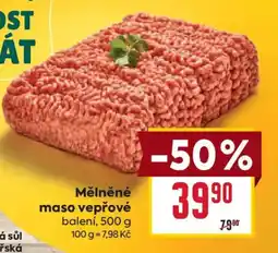 Billa Mělněné maso vepřové nabídka
