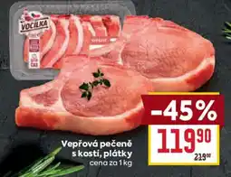 Billa Vocílka vepřová pečeně s kostí, plátky nabídka