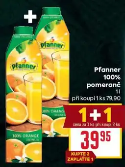 Billa Pfanner 100% pomeranč nabídka
