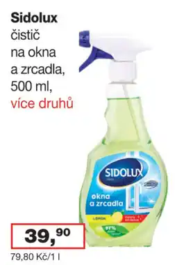 Ráj drogerie Sidolux čistič na okna a zrcadla nabídka