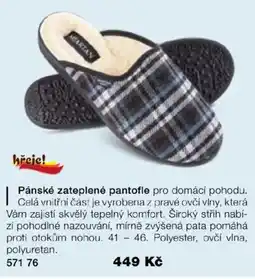 Decodoma Pánské zateplené pantofle nabídka