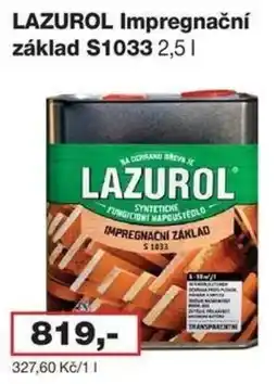 Barevný ráj Lazurol impregnační základ nabídka