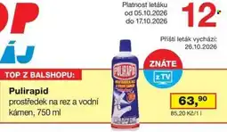 Barevný ráj Pulirapid prostředek na rez a vodní kámen nabídka