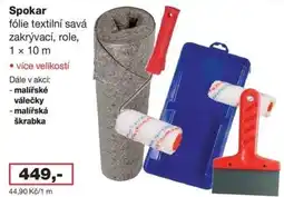 Barevný ráj Spokar fólie textilní savá zakrývací nabídka