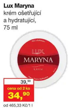 Ráj drogerie Lux Maryna krém ošetřující a hydratující nabídka