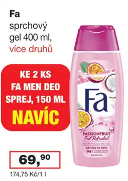 Ráj drogerie Fa sprchový gel nabídka