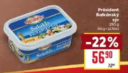 Billa President balkánský sýr nabídka
