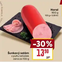 Billa Horal šunkový salám nabídka