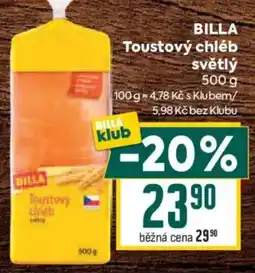Billa Billa toustový chléb světlý nabídka
