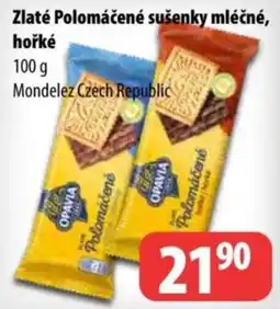 Partner Maloobchodní síť Opavia zlaté polomáčené sušenky mléčné, hořké nabídka