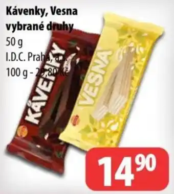 Kávenky Vesna vybrané druhy