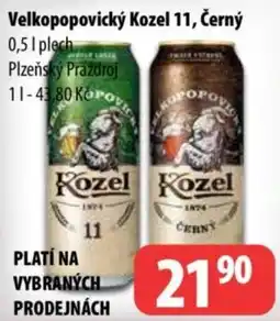 Partner Maloobchodní síť Kozel Velkopopovický 11 Černý nabídka