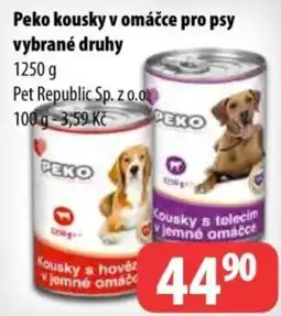 Partner Maloobchodní síť Peko kousky v omáčce pro psy nabídka