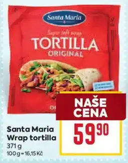Billa Santa Maria wrap tortilla nabídka