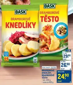 Makro Bask bramborové knedlíky bramborové těsto nabídka