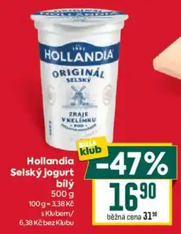 Billa Hollandia selský jogurt bílý nabídka