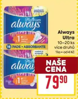 Billa Always Ultra nabídka