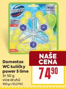 Billa Domestos WC kuličky power 5 lime nabídka