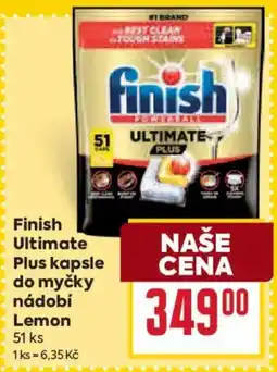 Billa Finish Ultimate Plus kapsle do myčky nádobí Lemon nabídka