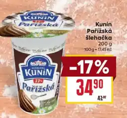 Billa Kunin Pařížská šlehačka nabídka