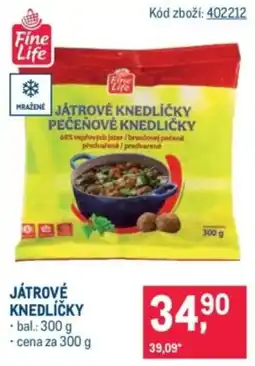 Makro Fine Life játrové knedlíčky nabídka