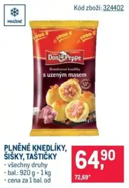 Makro Don Peppe plněné knedlíky s uzeným masem nabídka