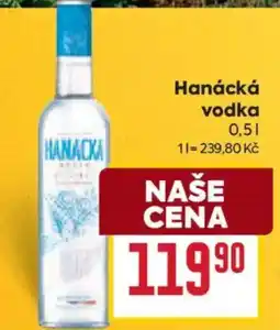 Billa Hanácká vodka nabídka
