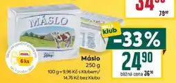 Billa Máslo nabídka
