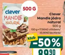 Billa Clever mandle jádra natural nabídka