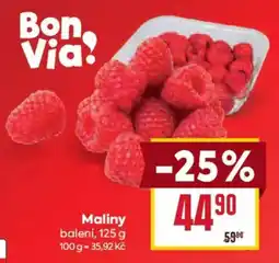 Billa Bon Via! Maliny nabídka