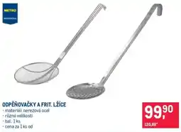 Makro Metro Professional odpěňovačky a frit. lžíce nabídka